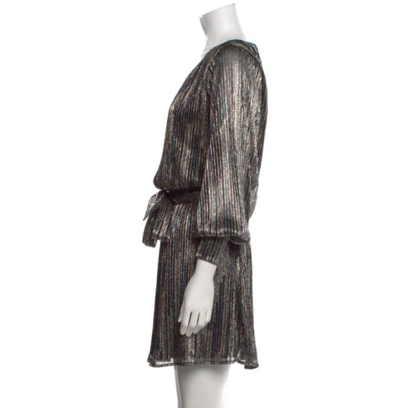 NWT Ramy Brook mini dress, Size: XS, Color: Metallic neutrals - Picture 3 of 7